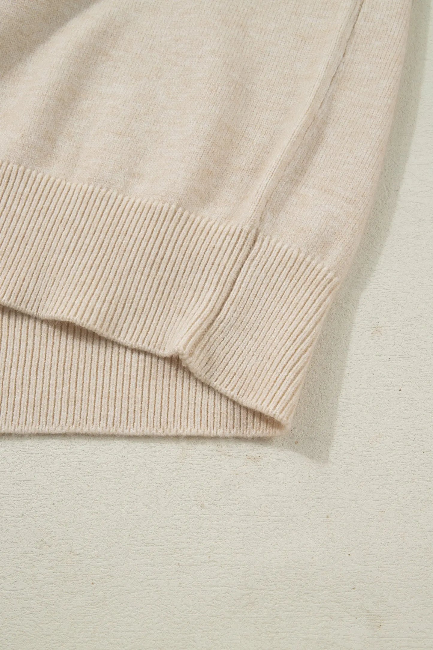 Jet Stream Lace Trim Patchwork Buttoned Cuffs Loose Sweater Dear-Lover Dropshipping