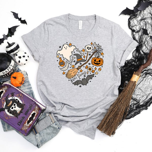 Halloween Heart Short Sleeve Tee