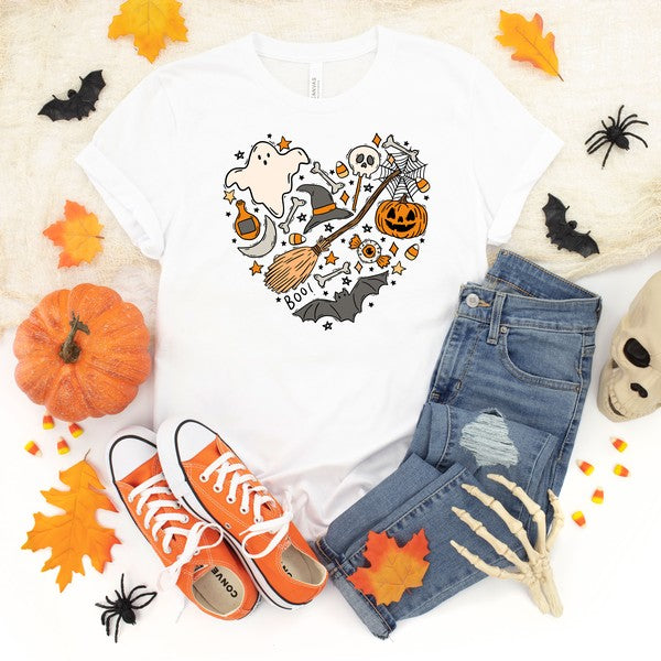 Halloween Heart Short Sleeve Tee