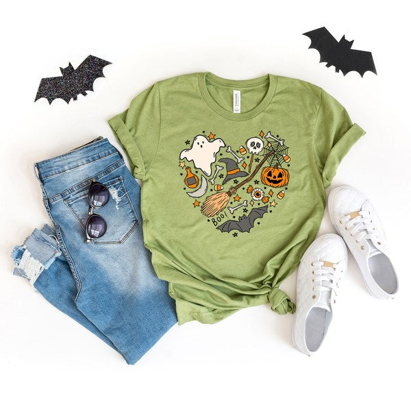 Halloween Heart Short Sleeve Tee