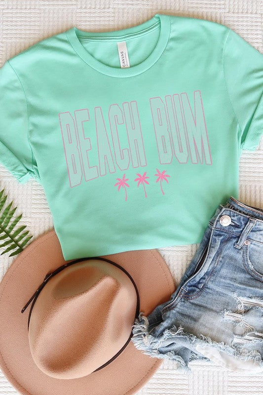 Beach Bum Summer Graphic T Shirts