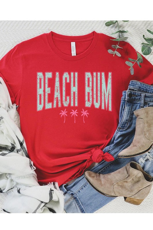 Beach Bum Summer Graphic T Shirts