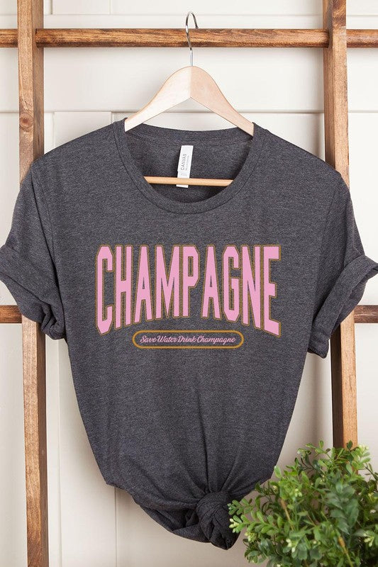 Champagne Summer Drink Graphic T Shirts