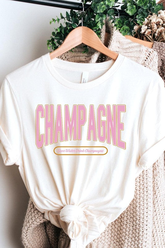 Champagne Summer Drink Graphic T Shirts