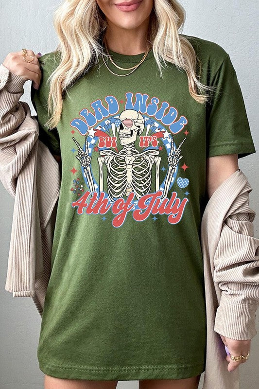 Dead Inside 4th of July Graphic T Shirts