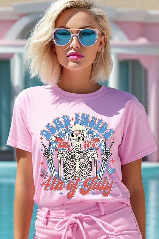 Dead Inside 4th of July Graphic T Shirts