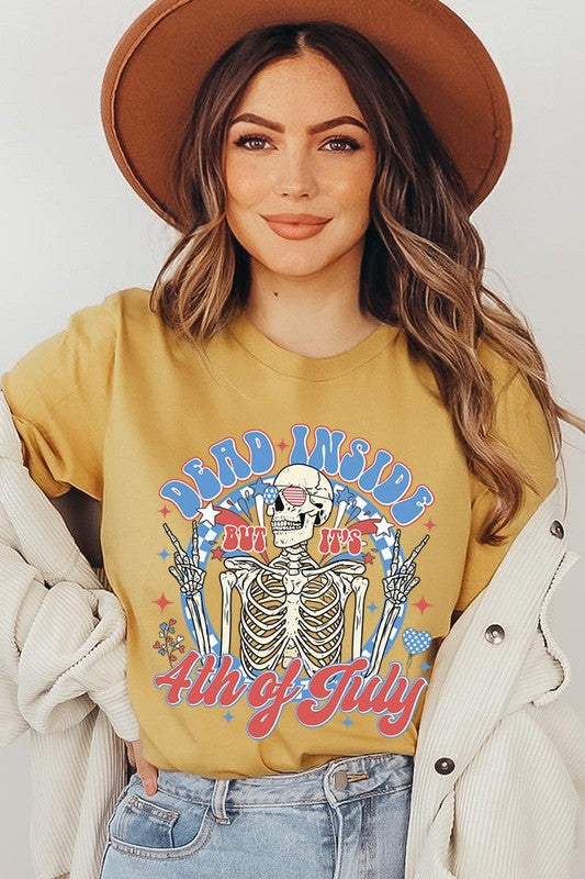 Dead Inside 4th of July Graphic T Shirts