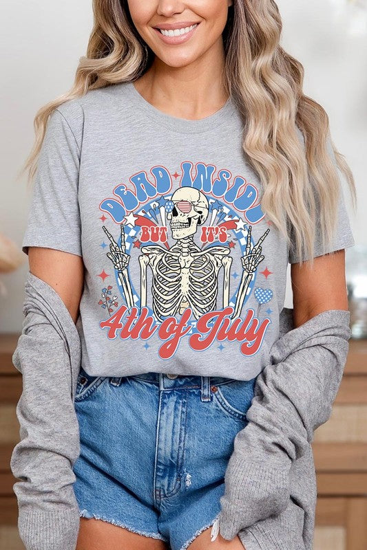 Dead Inside 4th of July Graphic T Shirts