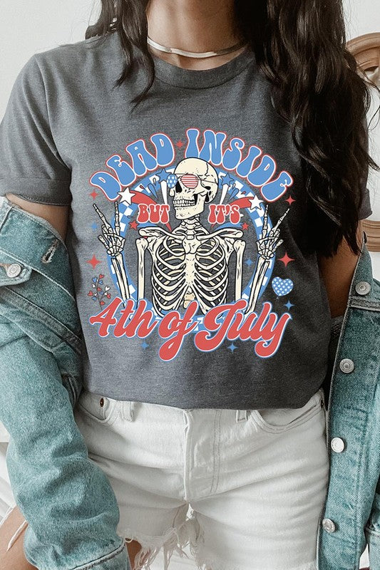 Dead Inside 4th of July Graphic T Shirts