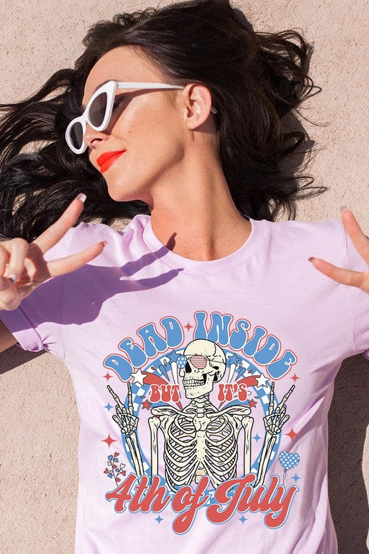 Dead Inside 4th of July Graphic T Shirts