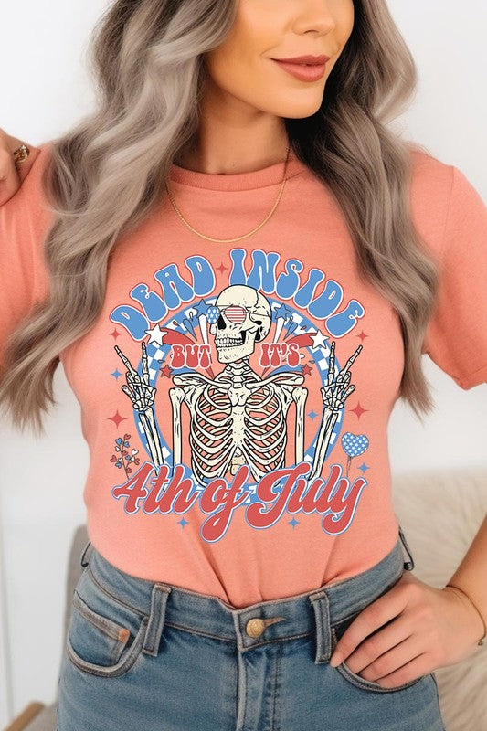 Dead Inside 4th of July Graphic T Shirts