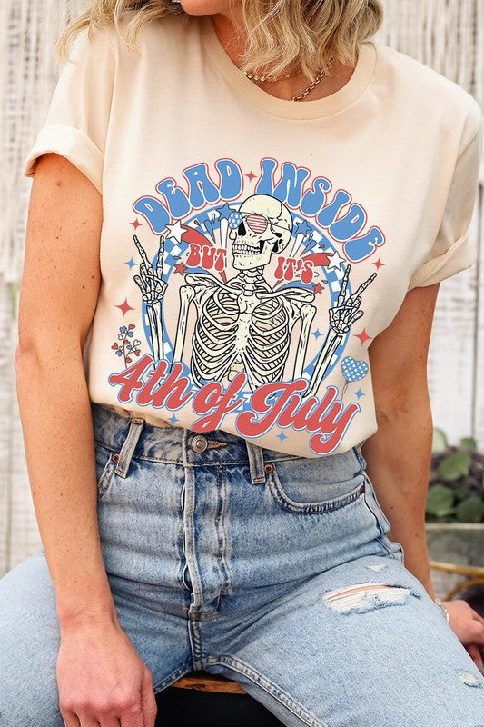 Dead Inside 4th of July Graphic T Shirts