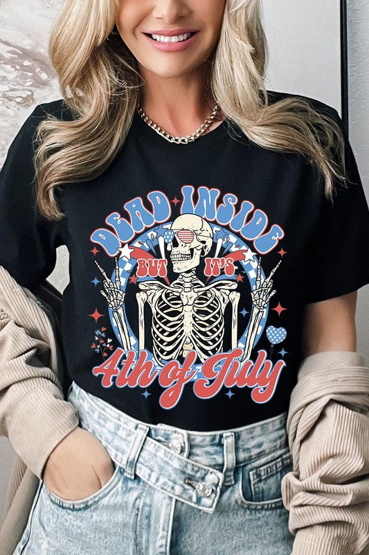 Dead Inside 4th of July Graphic T Shirts