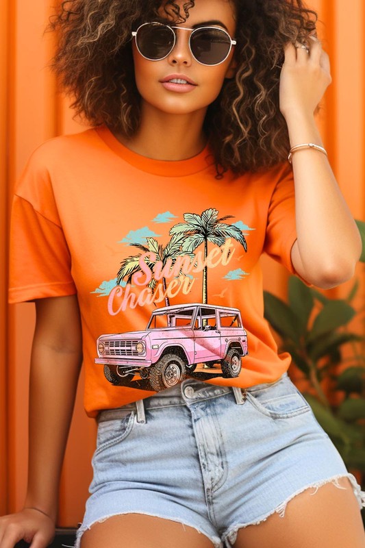 Sunset Chaser Bronco Graphic T Shirts