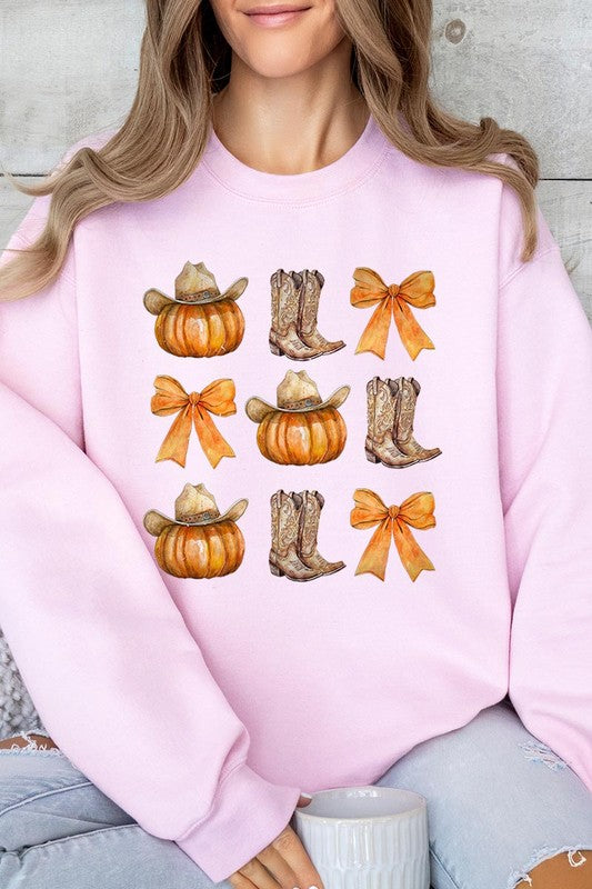 Western Fall Graphic Fleece Sweatshirts