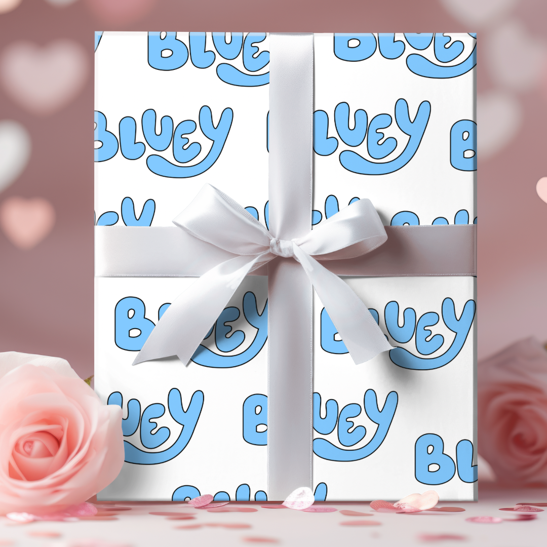 ‘Bluey’ Themed Wrapping Papers