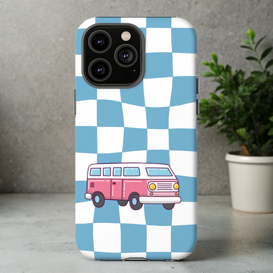 VW Bus Retro iPhone Case, Impact-Resistant Cases