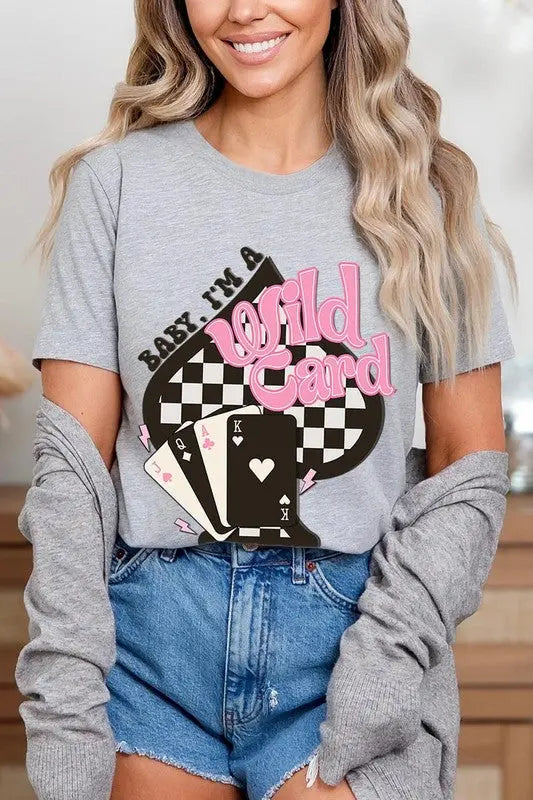 Baby I'm a Wild Card Graphic T Shirts Color Bear