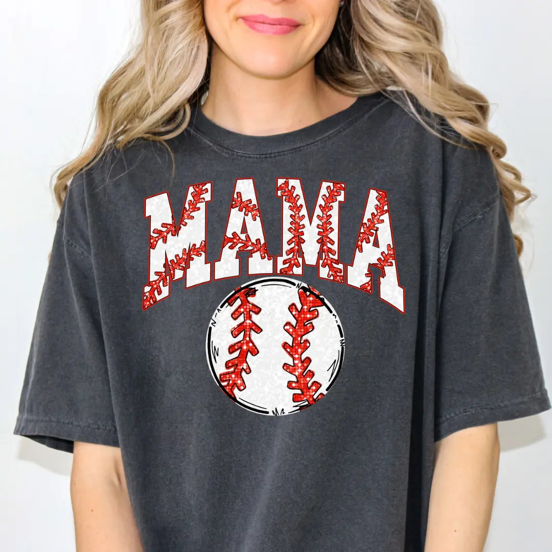 Baseball Mama Graphic Tee Printify