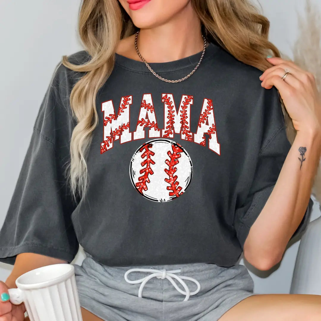 Baseball Mama Graphic Tee Printify