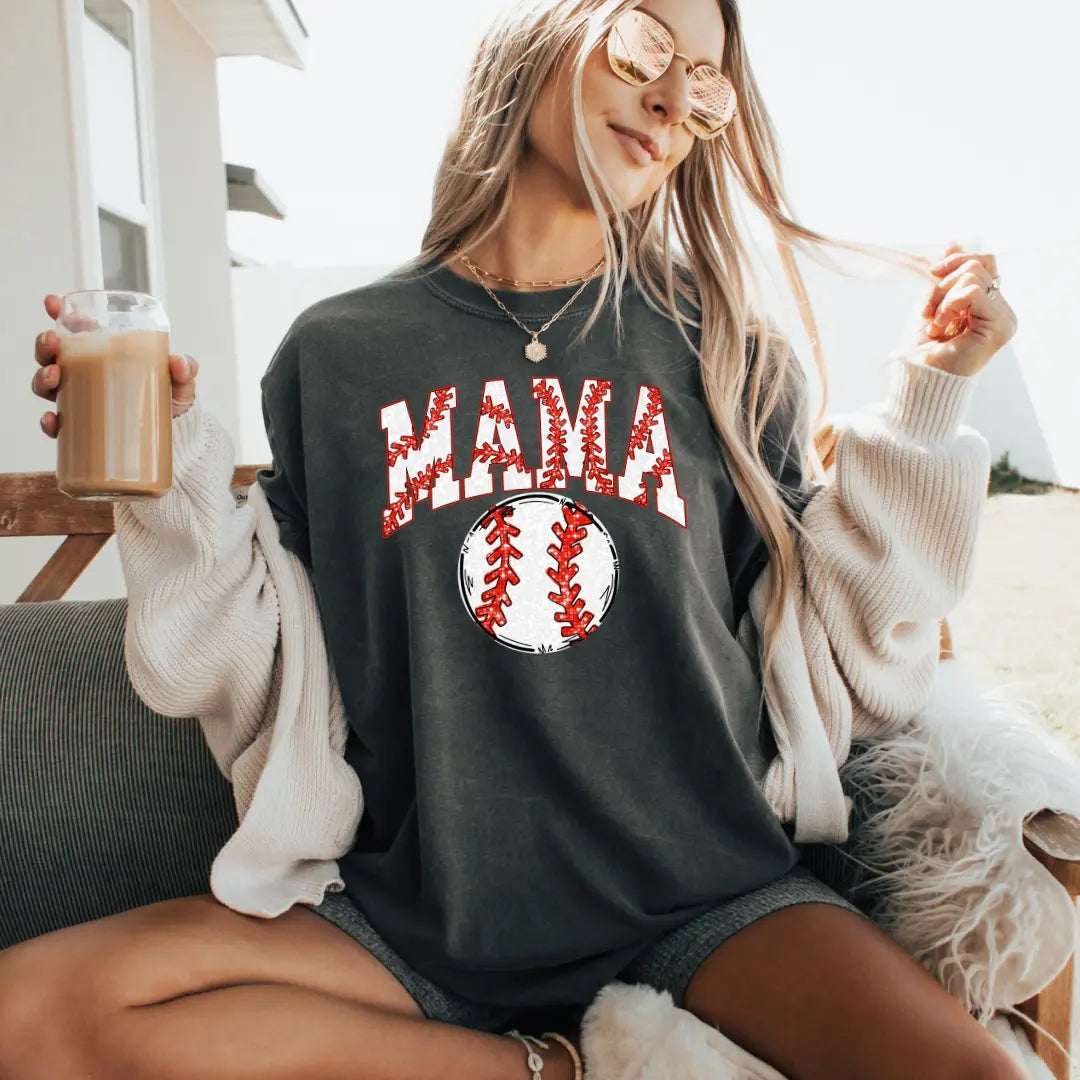 Baseball Mama Graphic Tee Printify