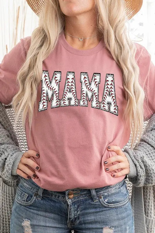 Baseball Mama Mothers Day Graphic T Shirts Color Bear