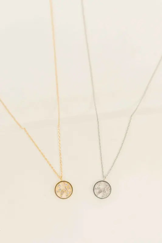 Circle Stone Necklace Lovoda