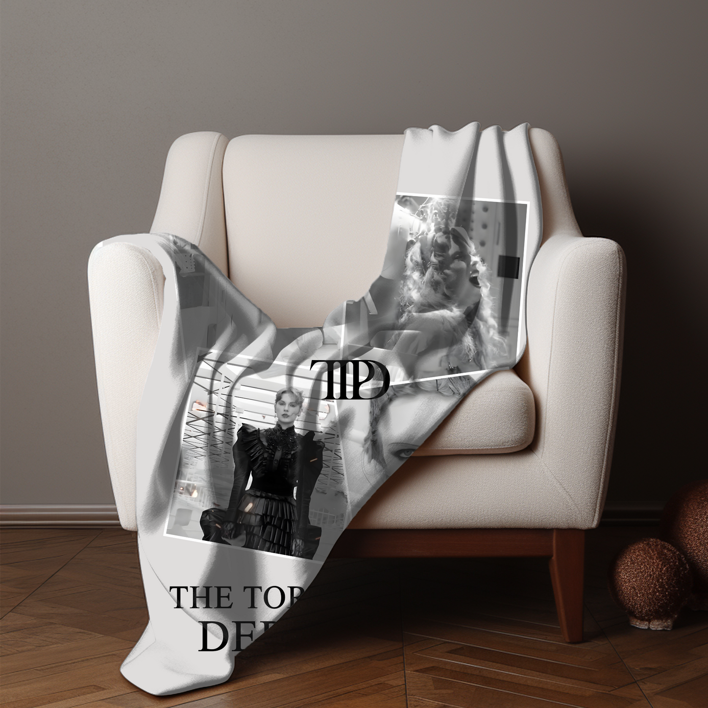 TTPD Taylor Swift Velveteen Plush Blanket