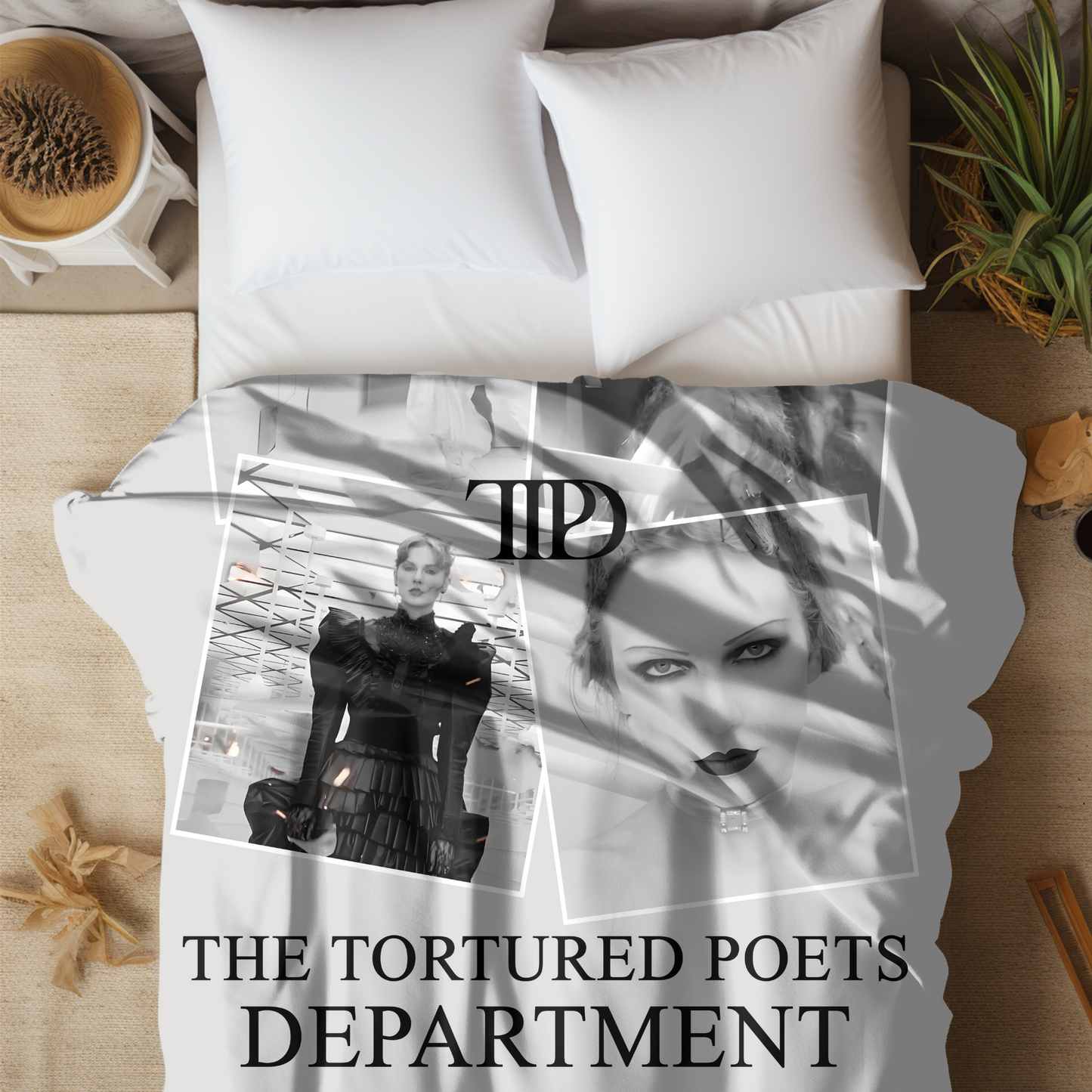 TTPD Taylor Swift Velveteen Plush Blanket