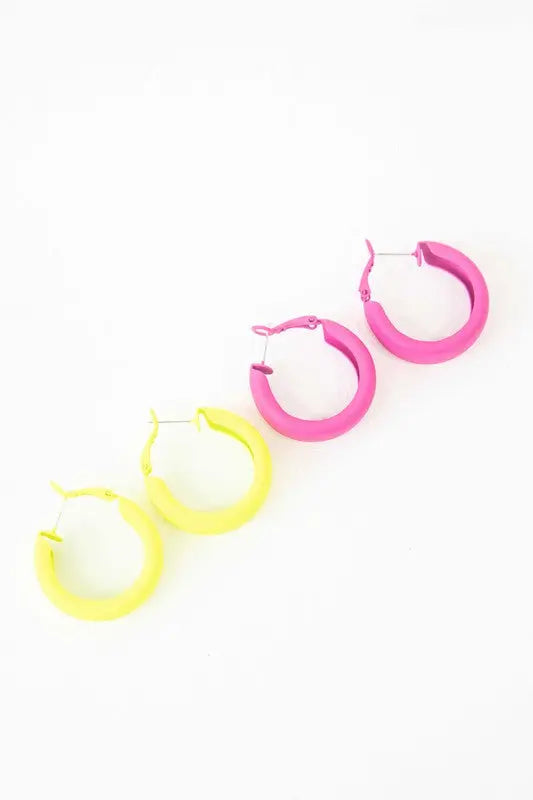 Eclectic Hoop Earrings Lovoda