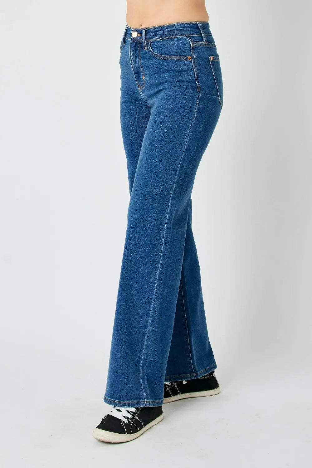 Judy Blue Full Size High Rise Straight Jeans Trendsi