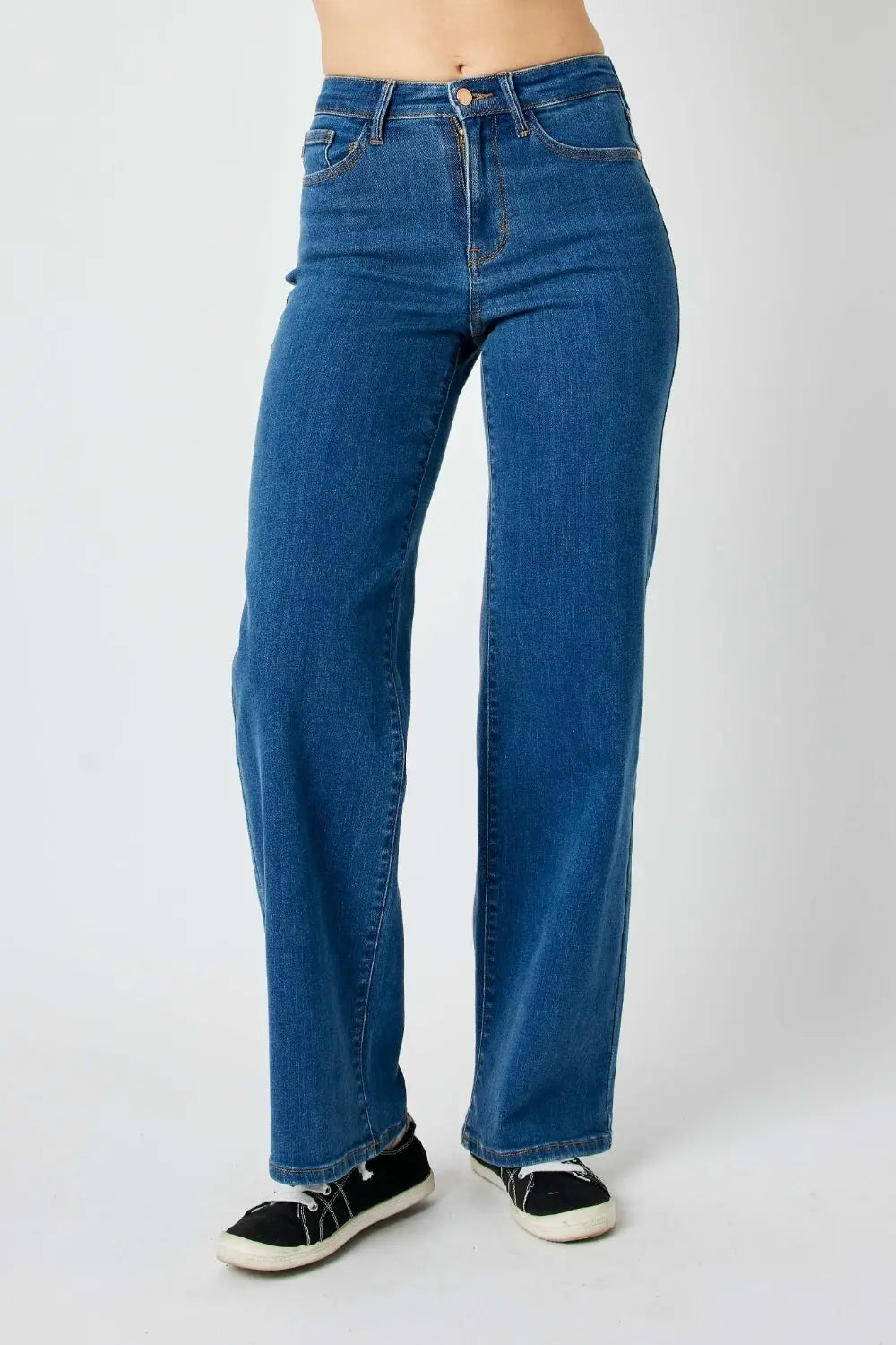 Judy Blue Full Size High Rise Straight Jeans Trendsi