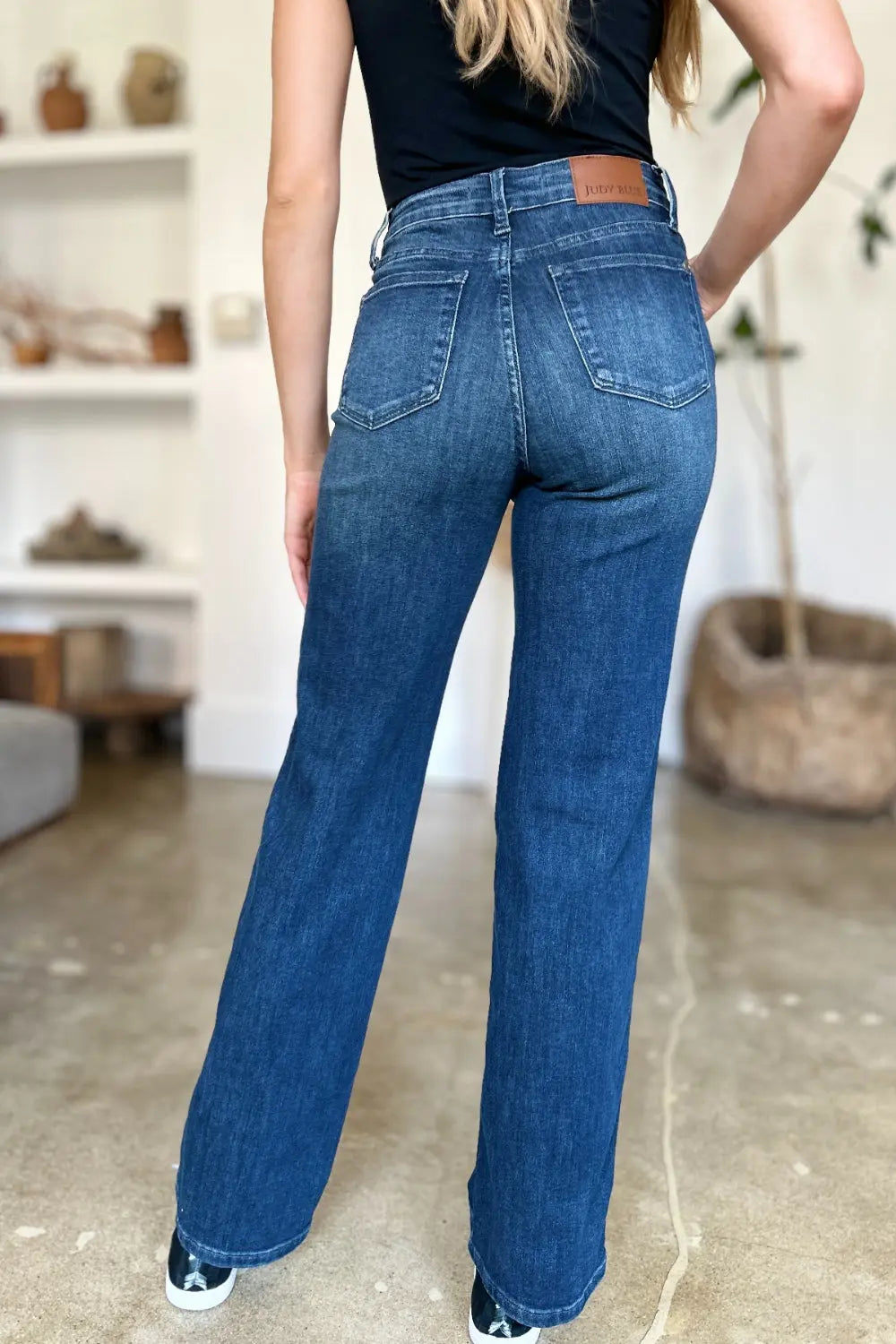 Judy Blue Full Size Tummy Control Straight Jeans Trendsi