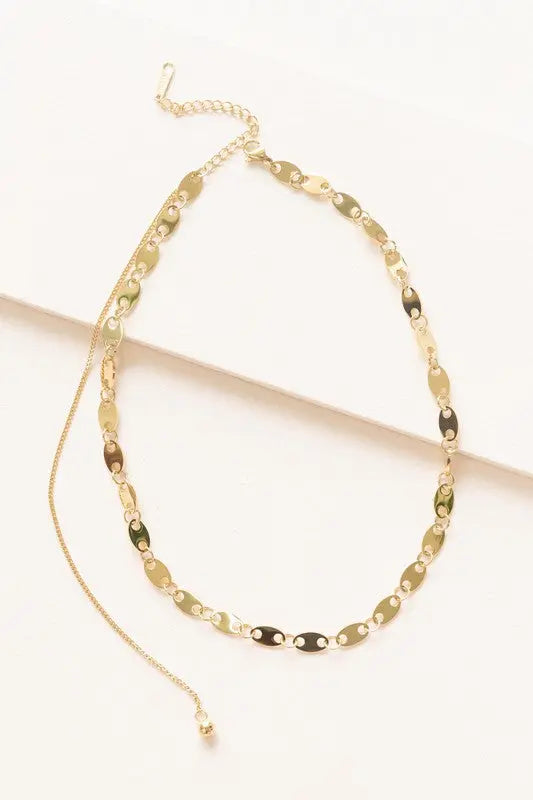 Oval Chain Necklace Lovoda