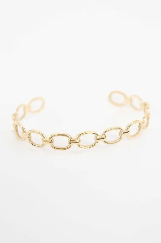 Oval Link Cuff Bracelet Lovoda