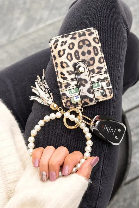 Pearl Key Ring Wallet Bracelet Aili's Corner