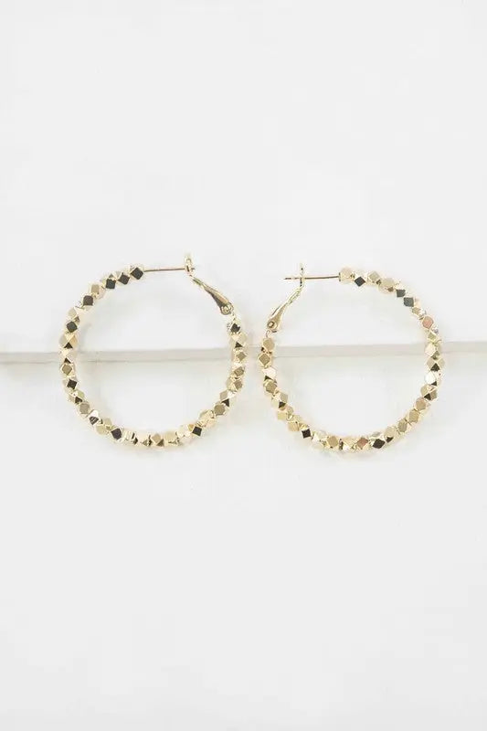 Pixeled Hoop Earrings Lovoda