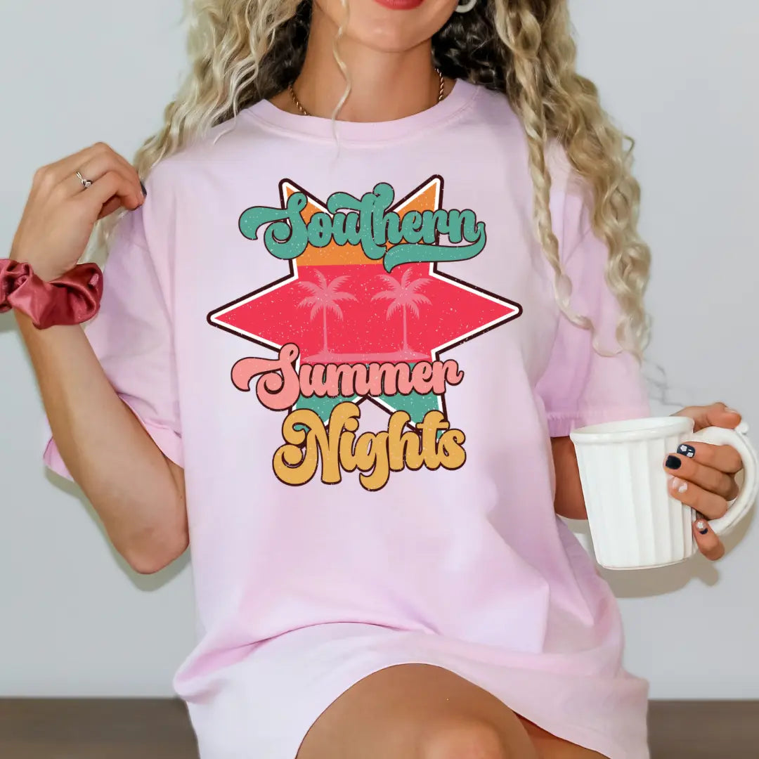 Southern Summer Nights Graphic Tee Printify