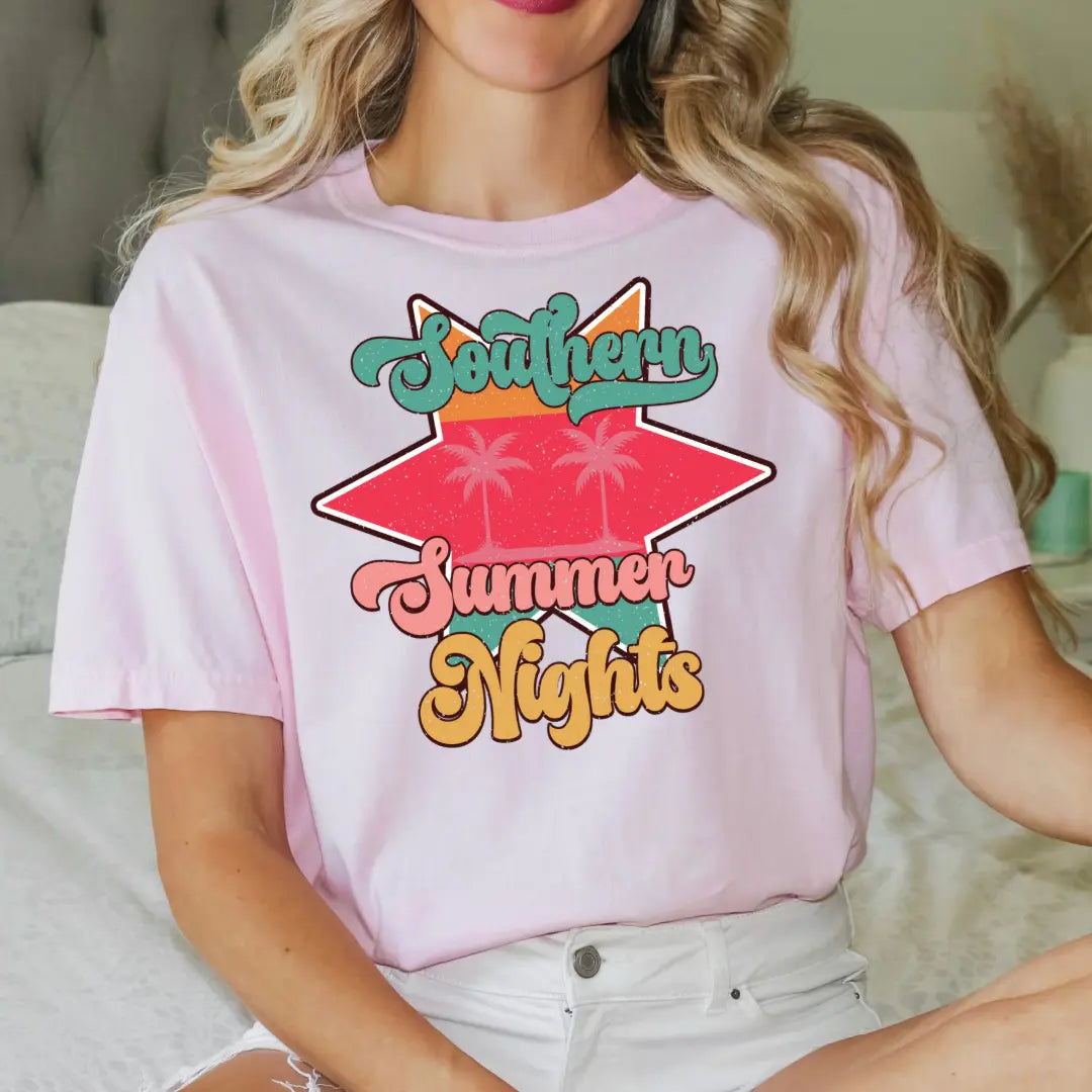 Southern Summer Nights Graphic Tee Printify