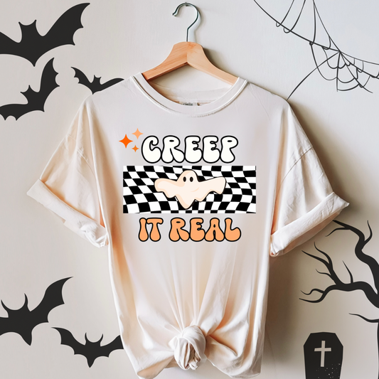 Halloween Spooky, Creep it Real Graphic T-shirt