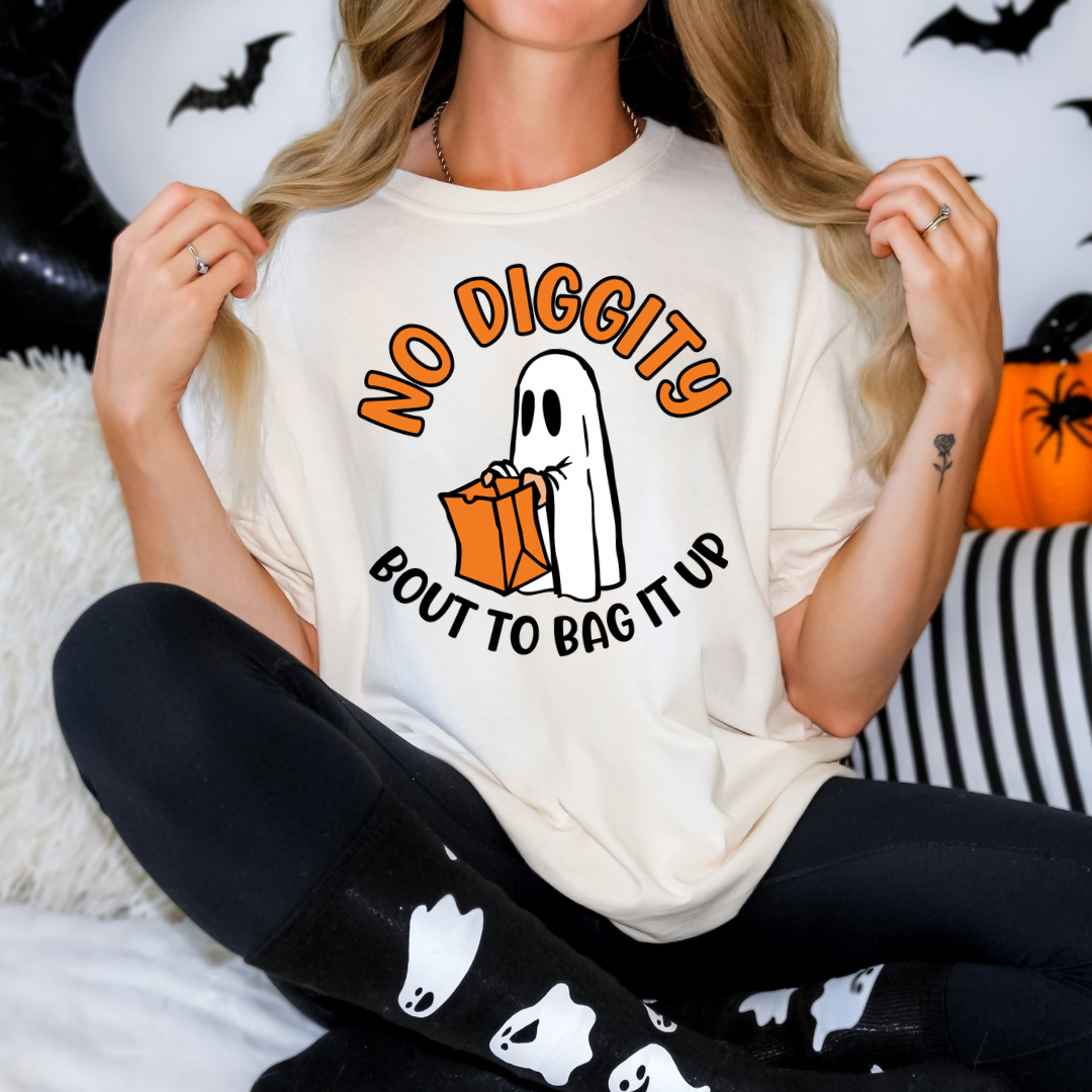 Halloween Spooky, Ghost Graphic T-shirt