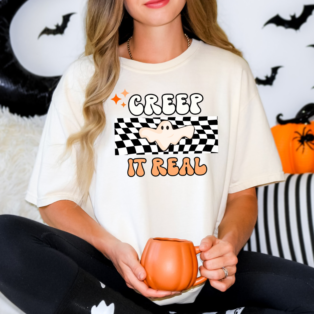 Halloween Spooky, Creep it Real Graphic T-shirt