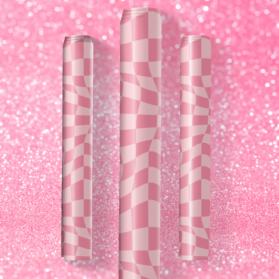 Pink Checkered Preppy Wrapping Papers