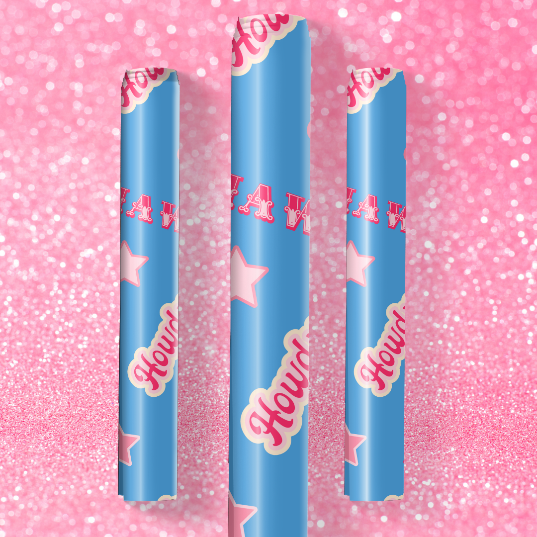 Cowgirl, Pink Disco Wrapping Paper