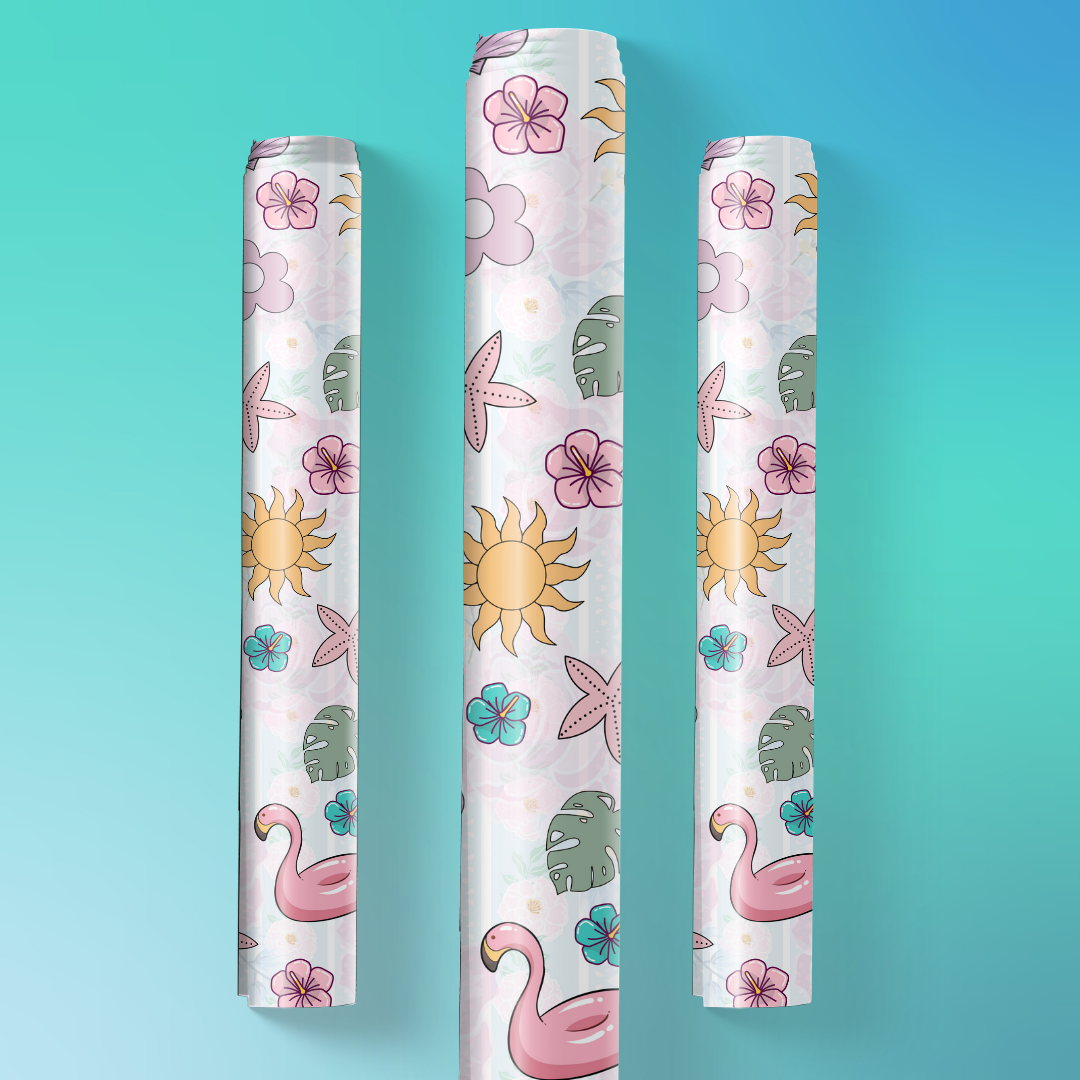 Personalized Beach Theme Wrapping Papers