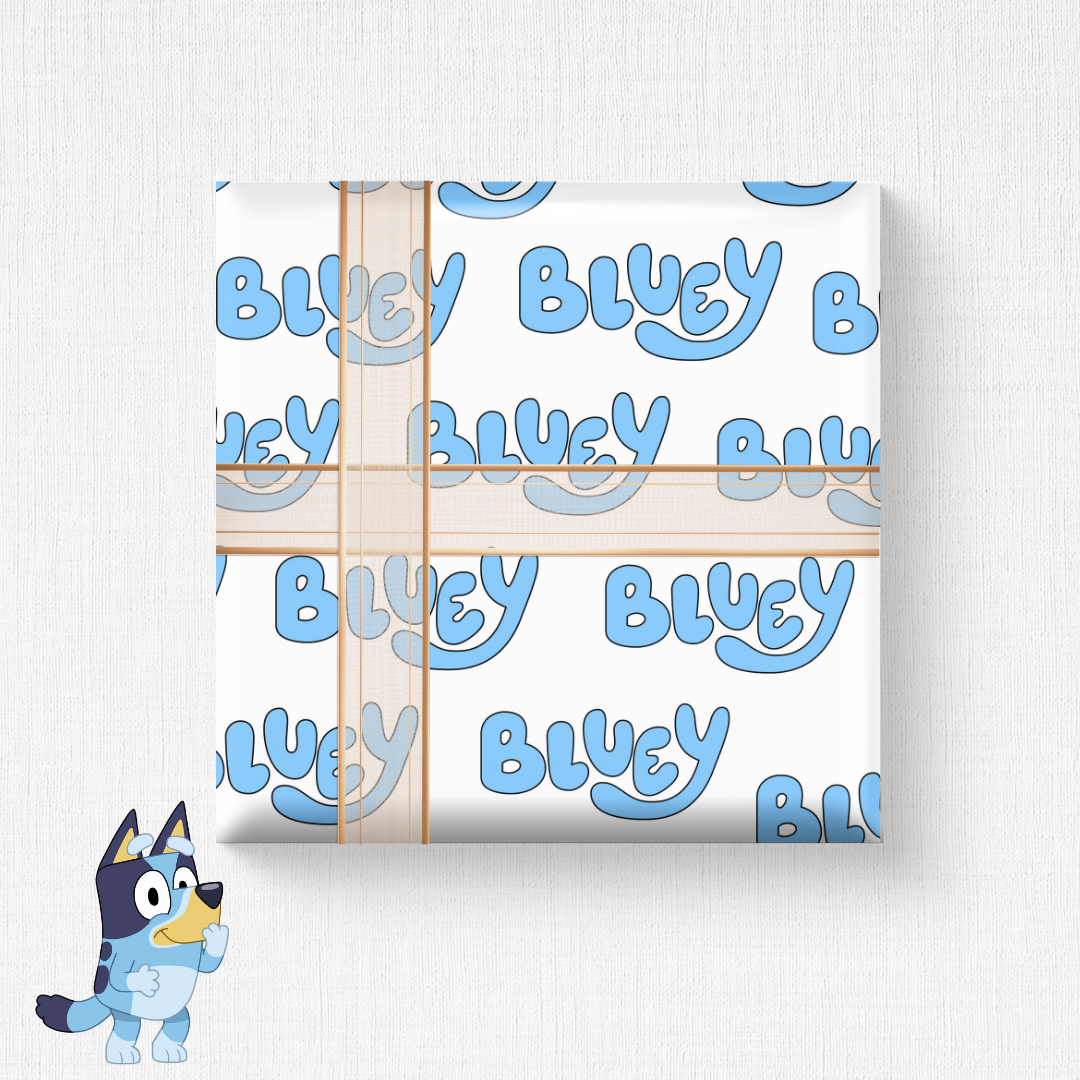 ‘Bluey’ Themed Wrapping Papers