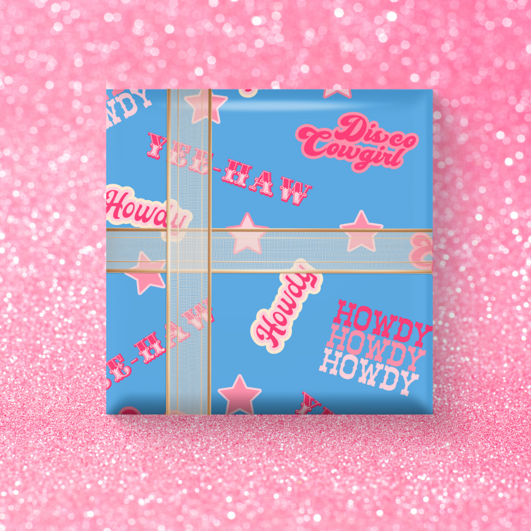 Cowgirl, Pink Disco Wrapping Paper