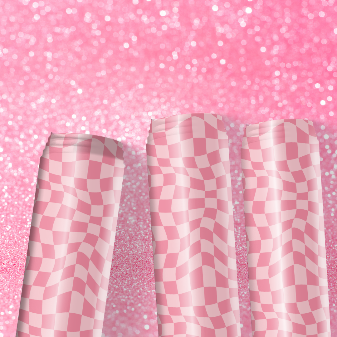 Pink Checkered Preppy Wrapping Papers