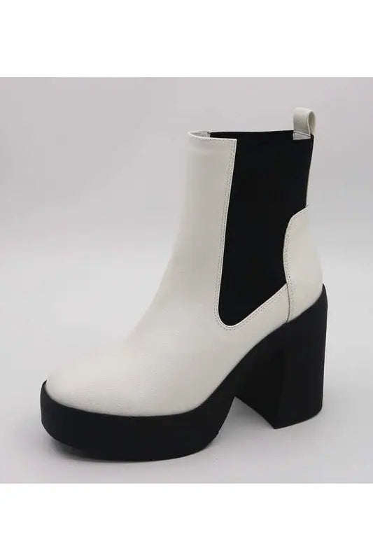 platform chuncky heel bootie Stella Shoes