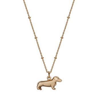 LC Lauren Conrad Dachshund Pendant Necklace